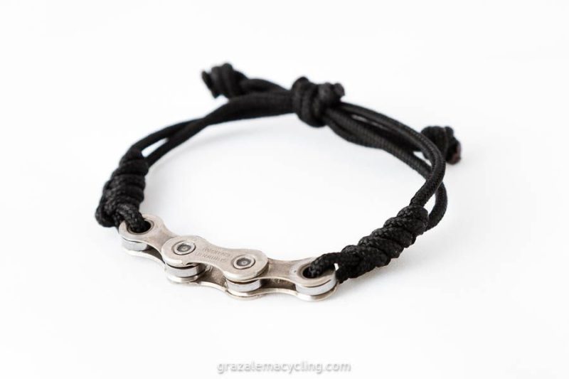 Fietsketting armband zwart